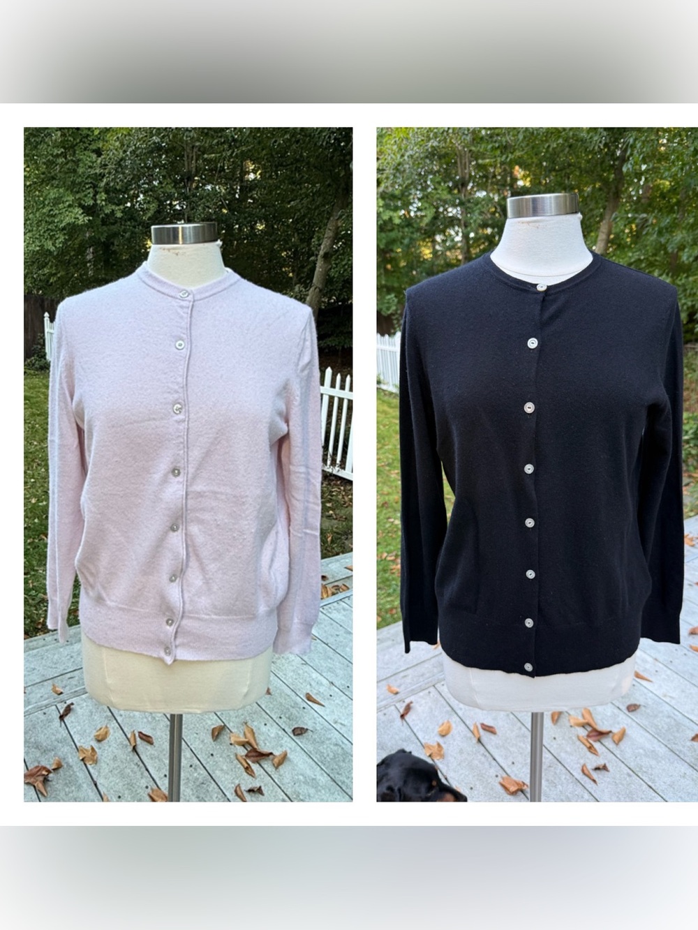 Two Vintage Brooks Brothers, Italian, cashmere cardigan, sweaters. Size XLG